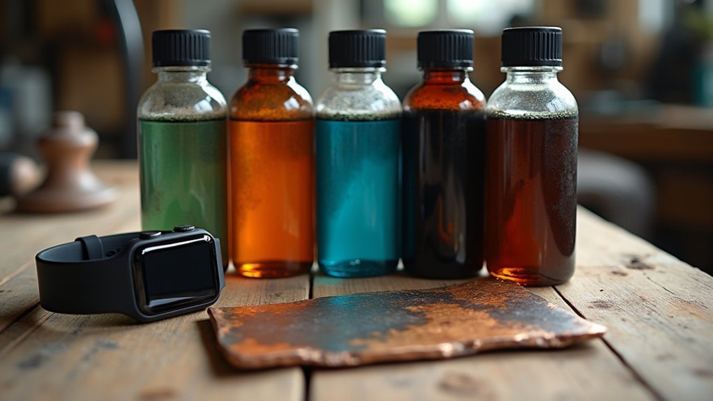 aged metal patina solutions