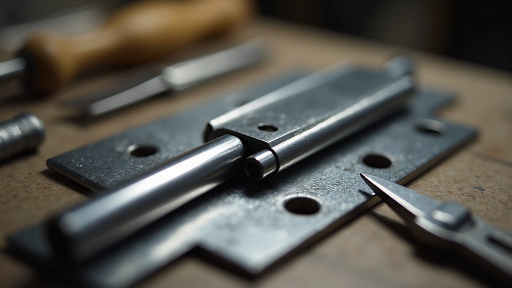 aligning tubing with metal