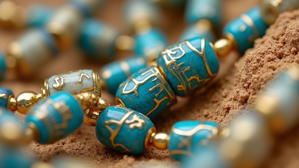 ancient egyptian glazed ceramics