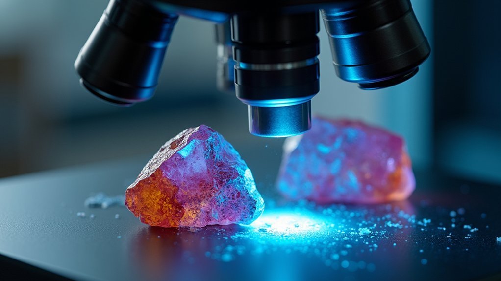 gemstone examination microscope steps