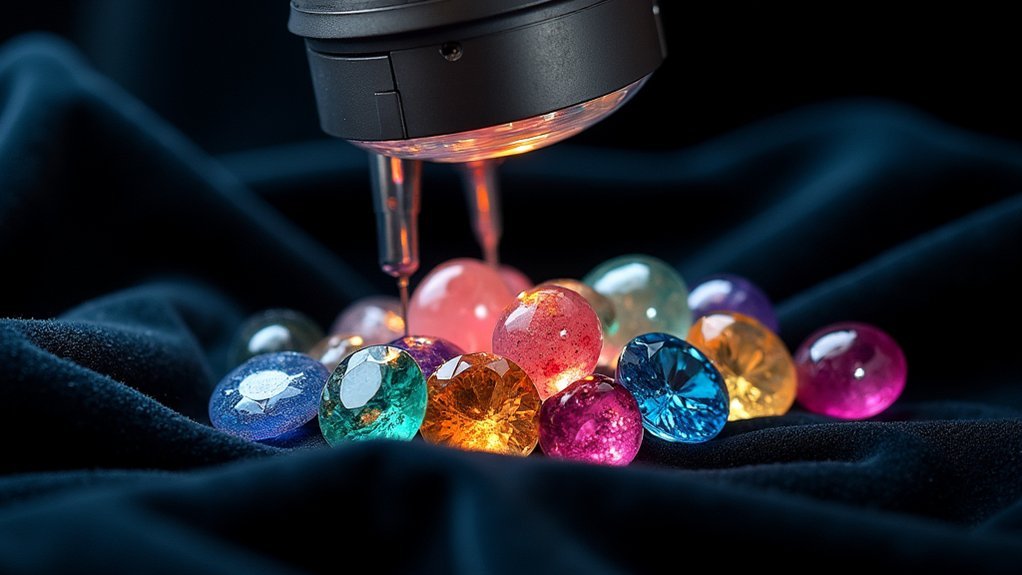 gemstone examination preparation steps