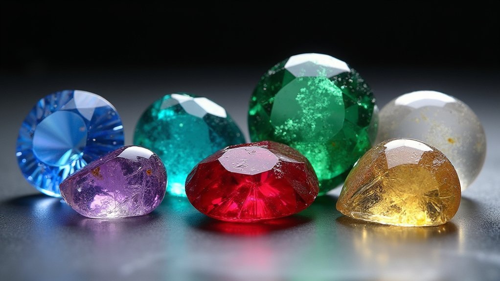 gemstone fracture identification patterns