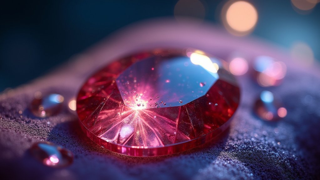 gemstone refractive behavior analysis