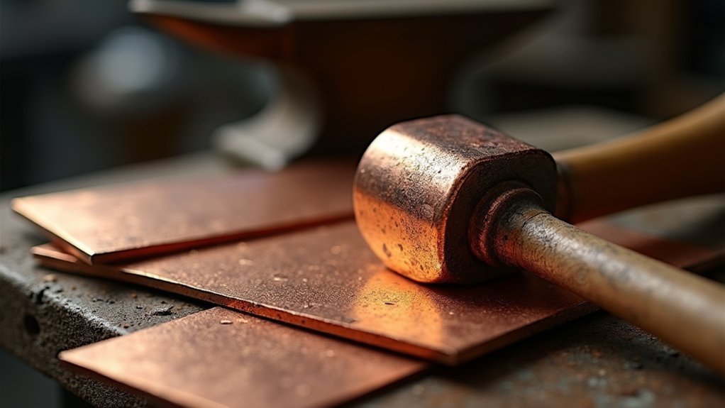 hammering techniques for copper