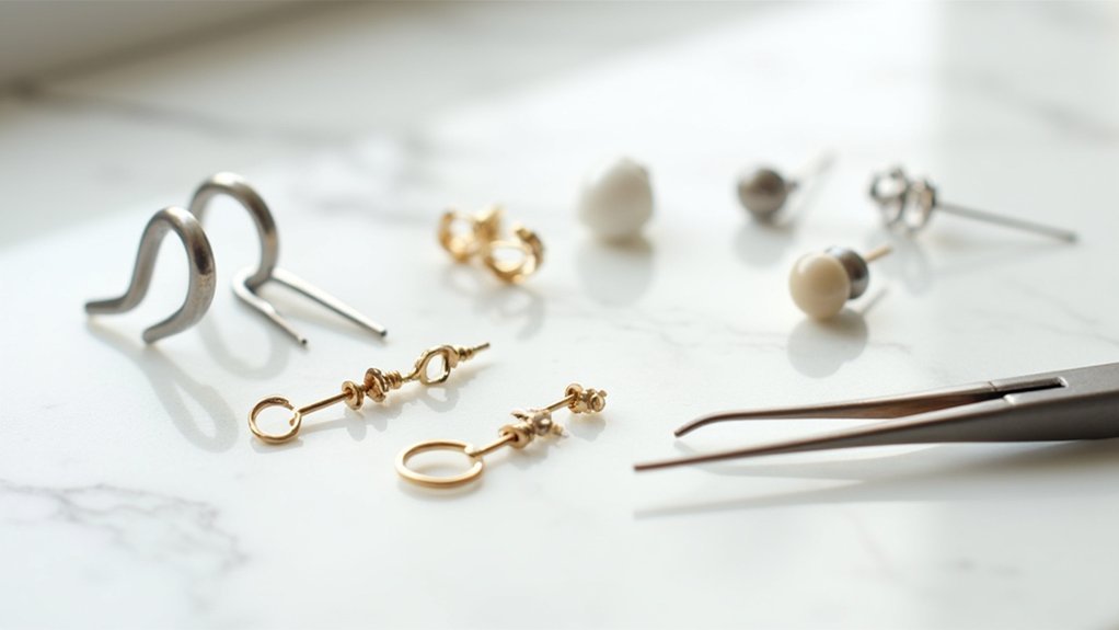hypoallergenic earring components list