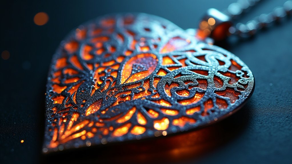 luminous pierced metal designs