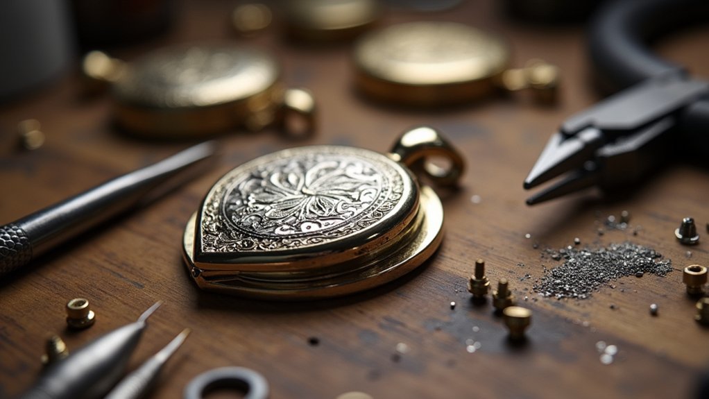 metal locket hinge crafting guide