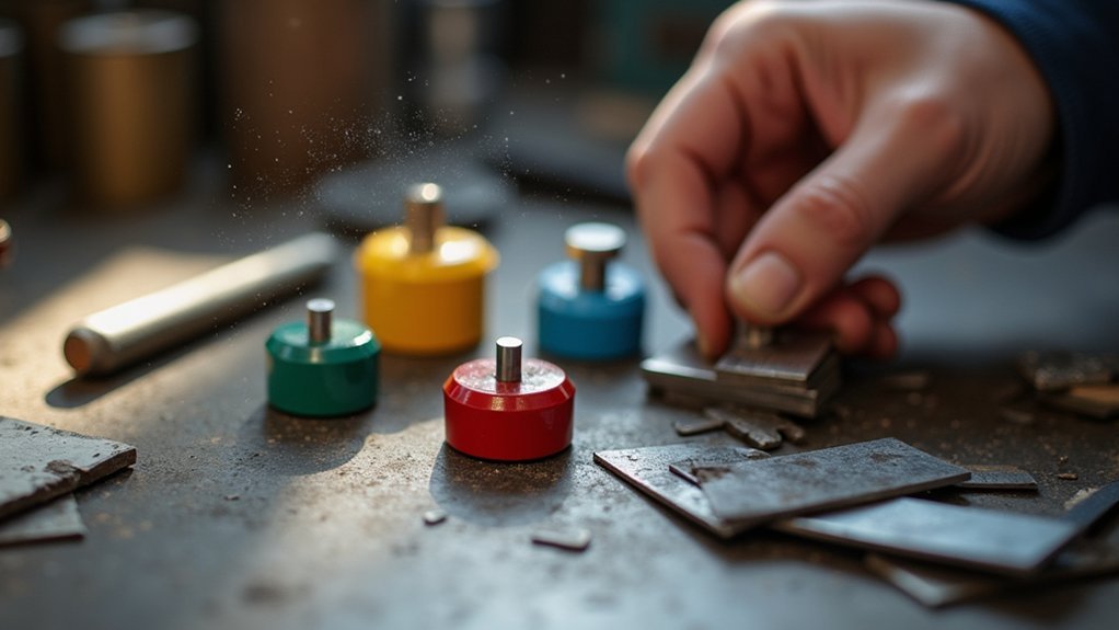 metal testing magnet guide