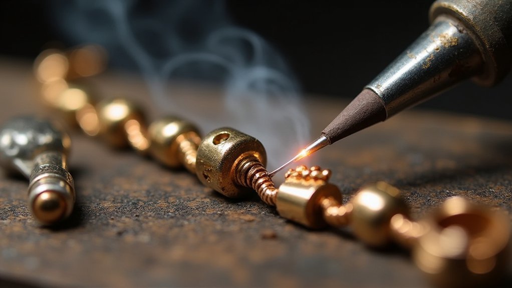 secure metal jewelry joints