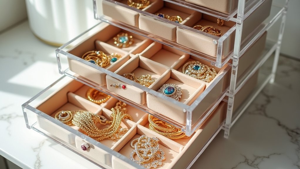 stackable jewelry storage solutions