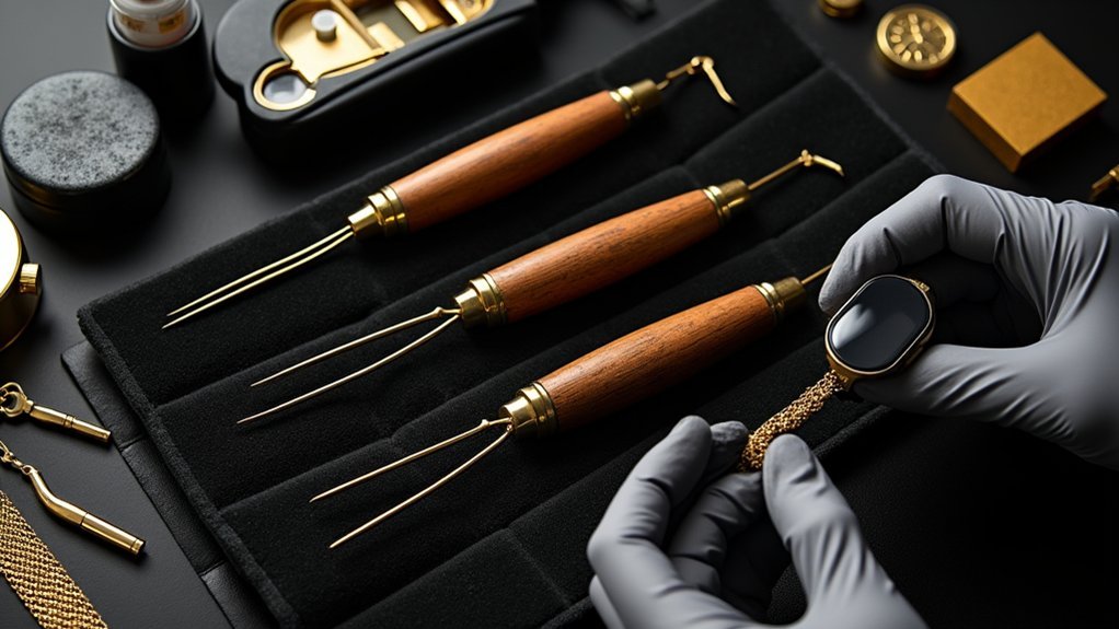 top gold testing needles