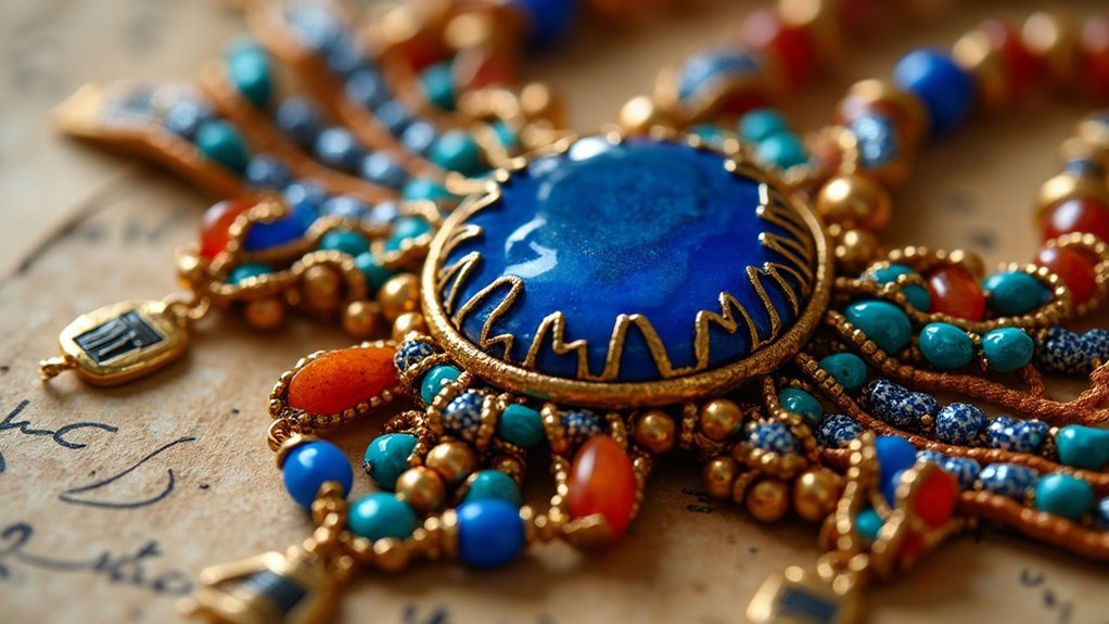 traditional egyptian jewelry materials