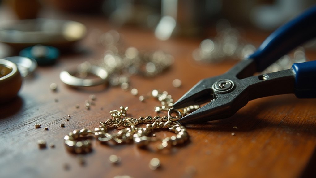 adjusting bent jewelry clasps