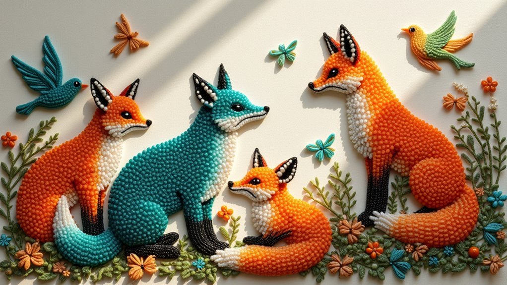 animal themed beadwork designs