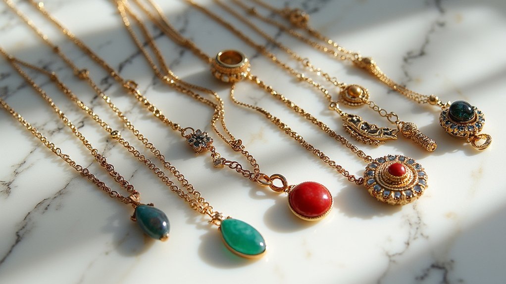balanced statement jewelry layering