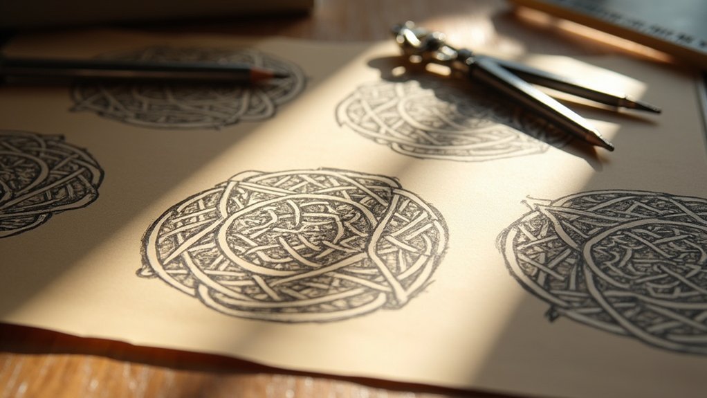 celtic design notch marking