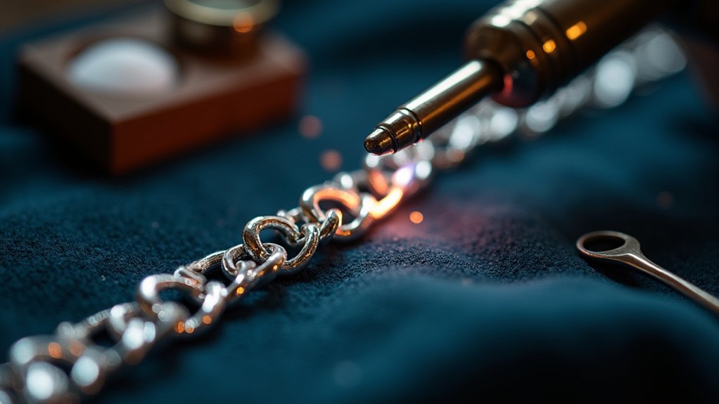 chain link soldering process