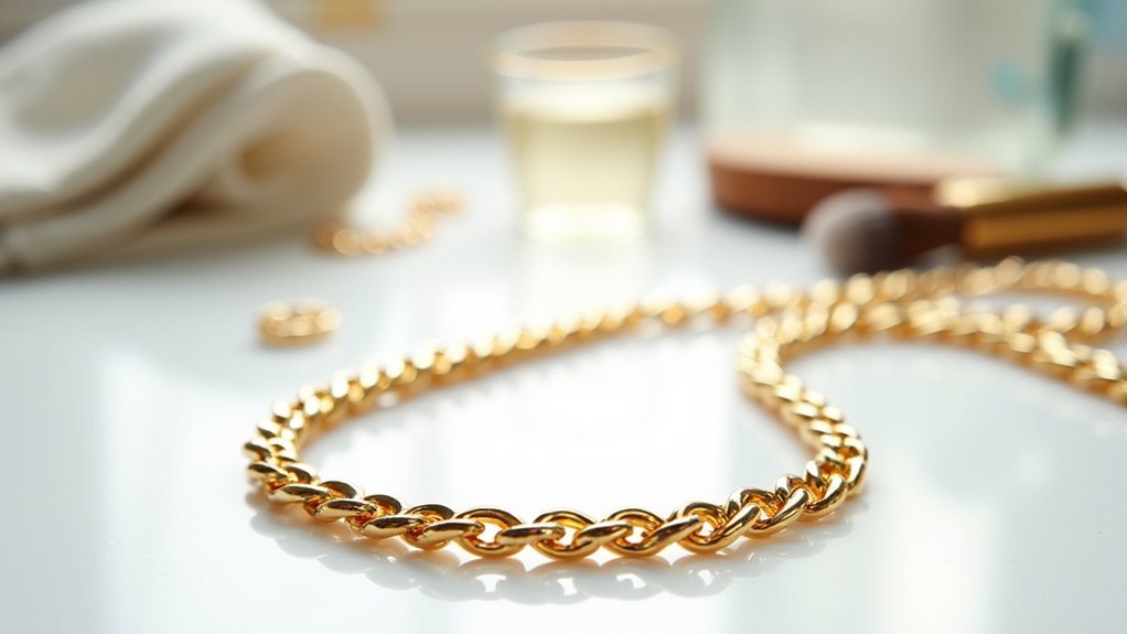 cleaning and polishing gold