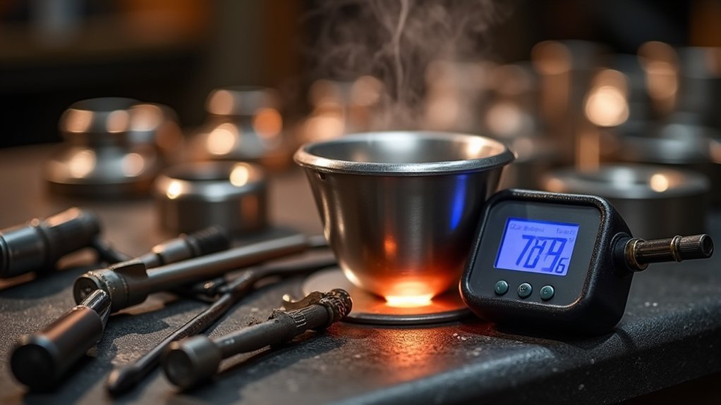 consistent silver casting temperatures