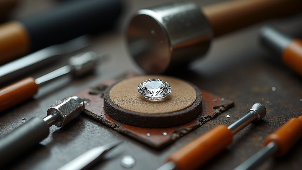 controlled gemstone hammering techniques