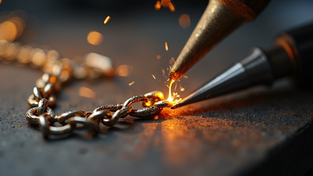 delicate chain link soldering techniques