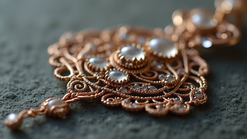 delicate filigree metalwork care