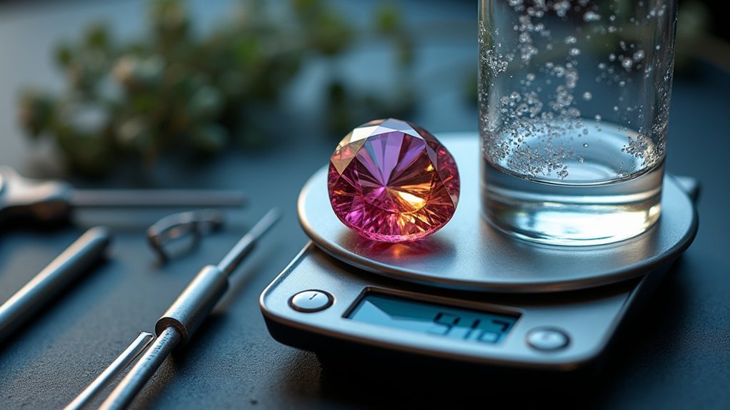 density measurement for gemstones