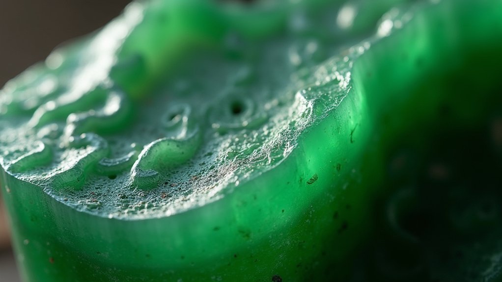 detecting jadeite treatment peaks