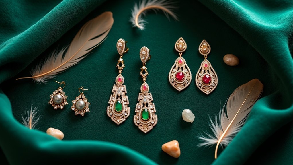 earring photography background choices