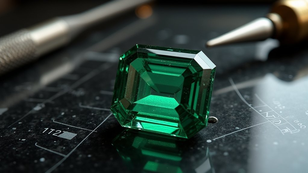 emerald pavilion cutting technique