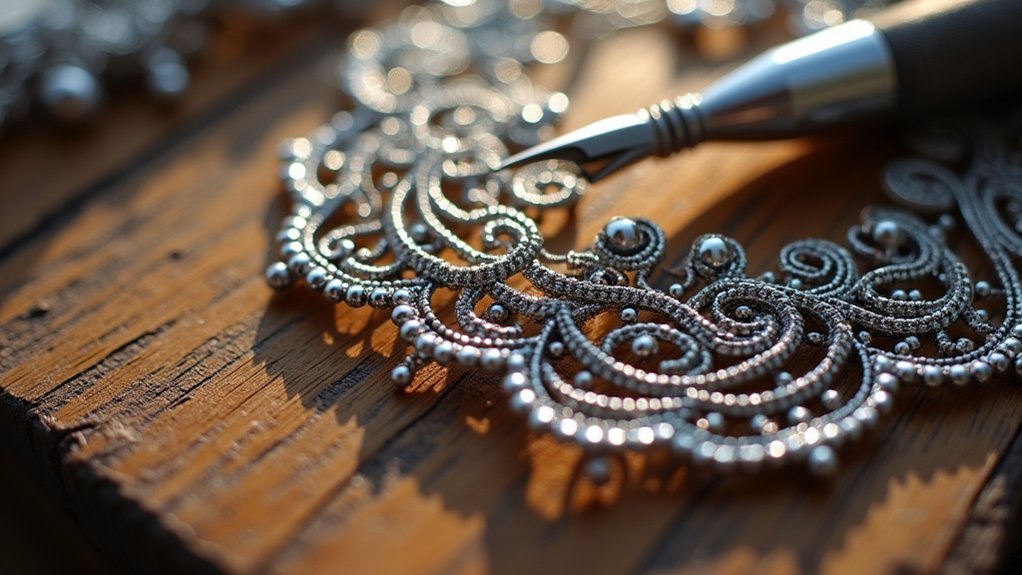 filigree jewelry assembly process