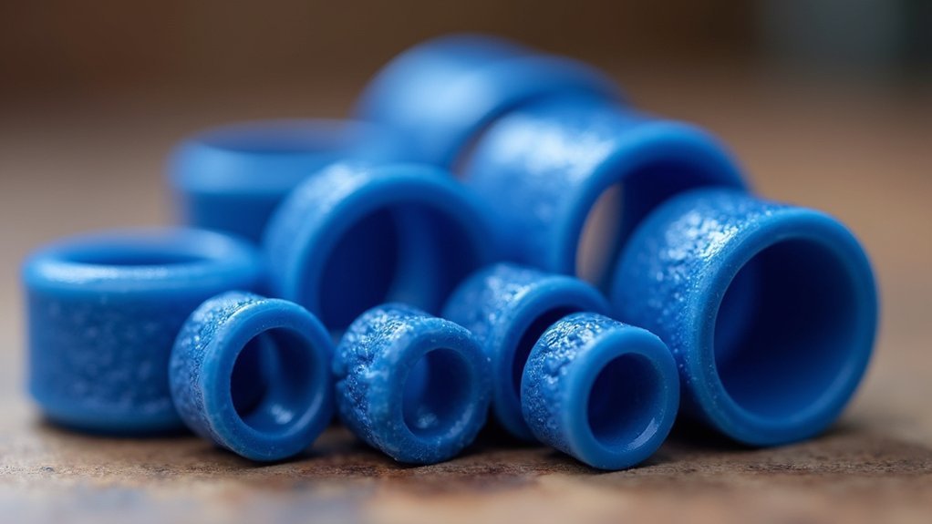 flexible blue wax tubes
