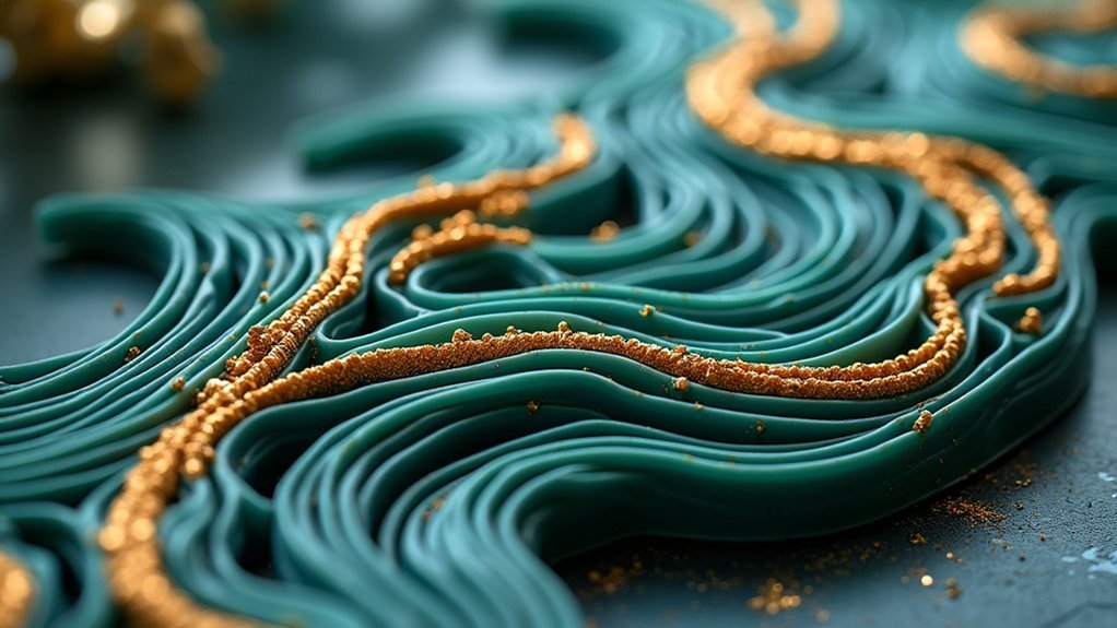 fluid abstract sculptural bracelets