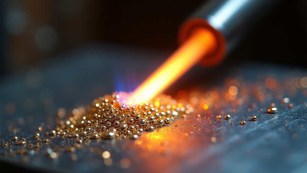 flux behavior indicates temperature