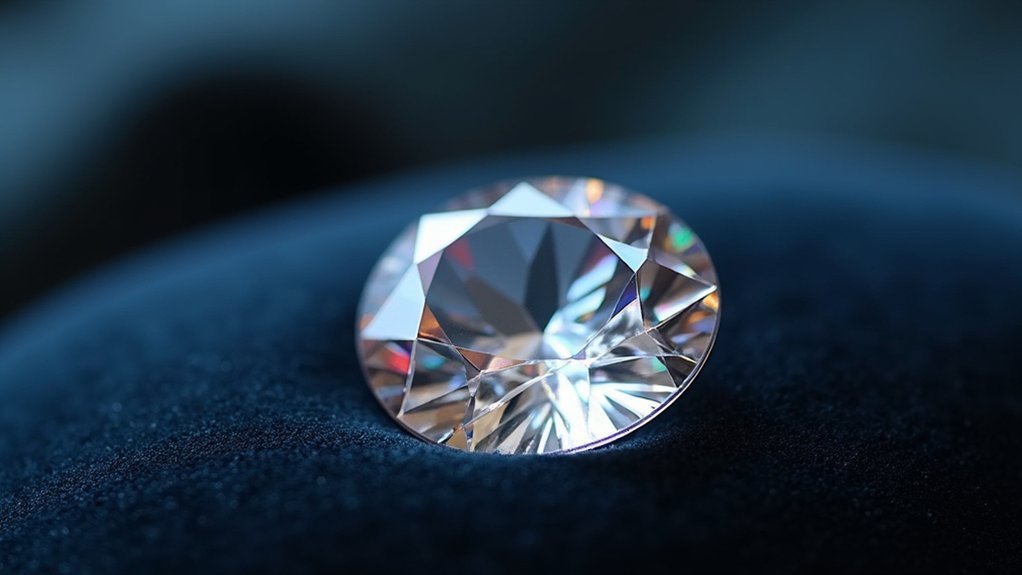 focus on gemstone table