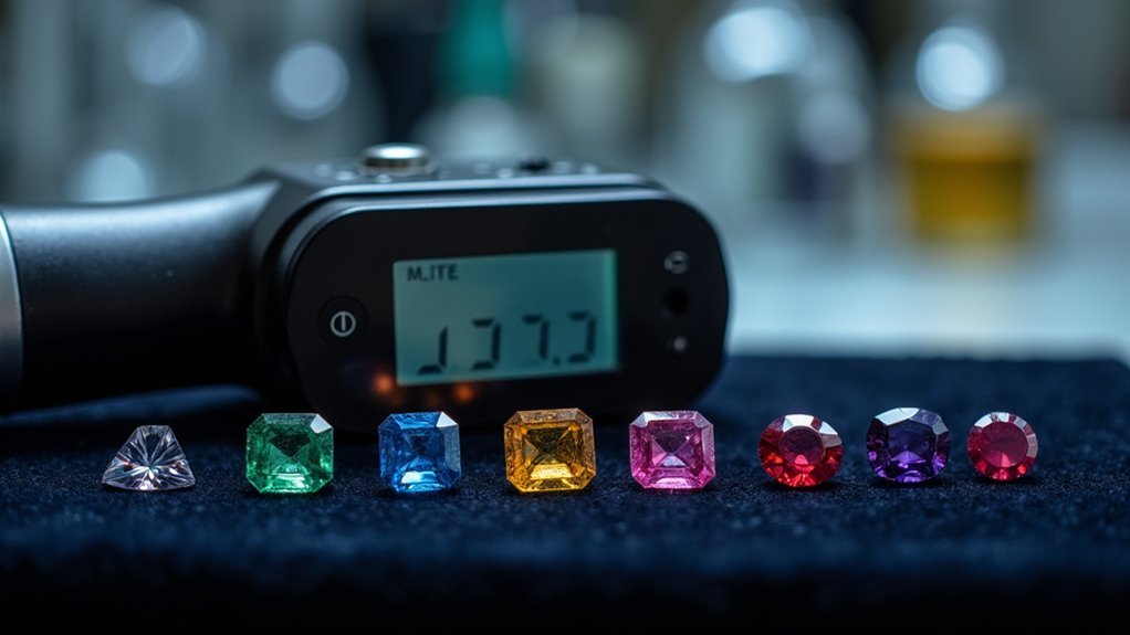 gemstone refractive index measurement