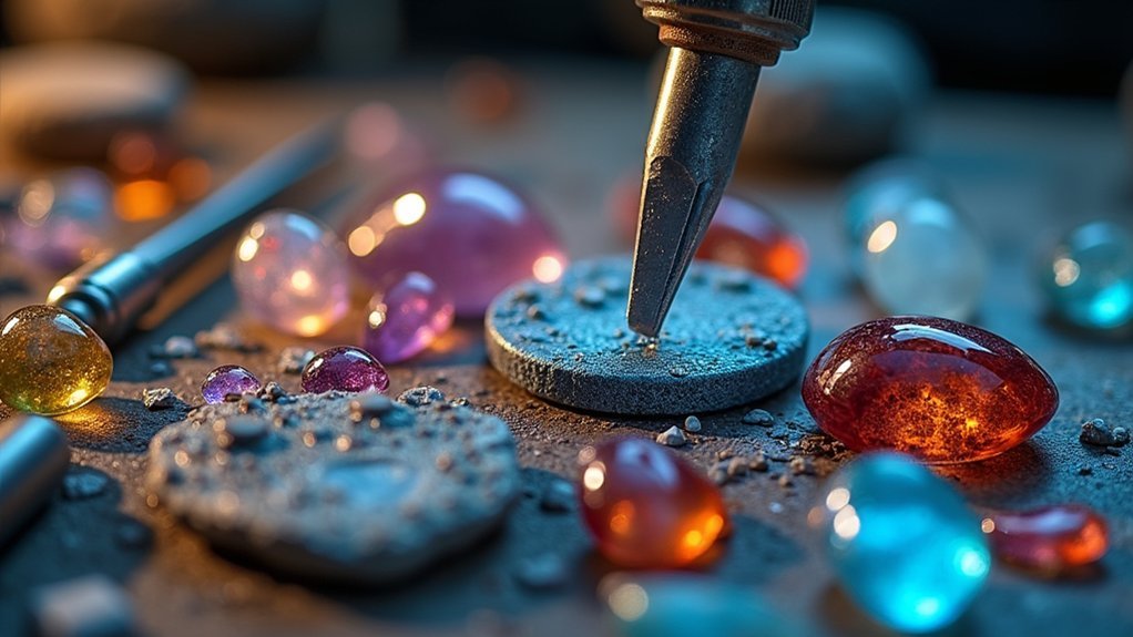 gemstone slabbing and shaping