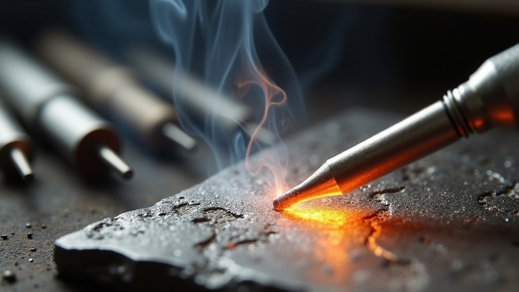 heating alters solder properties