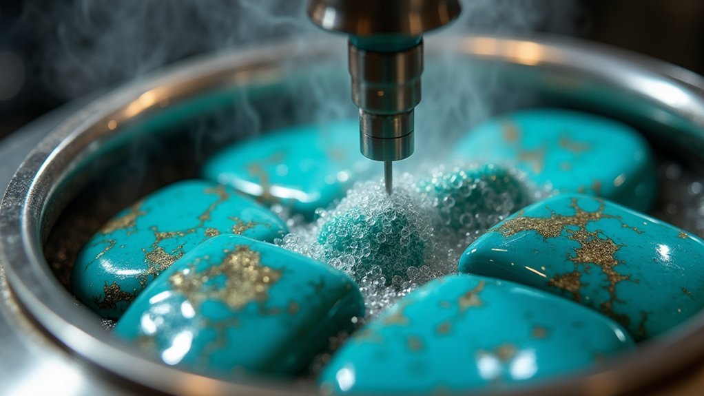high pressure resin stabilization technique