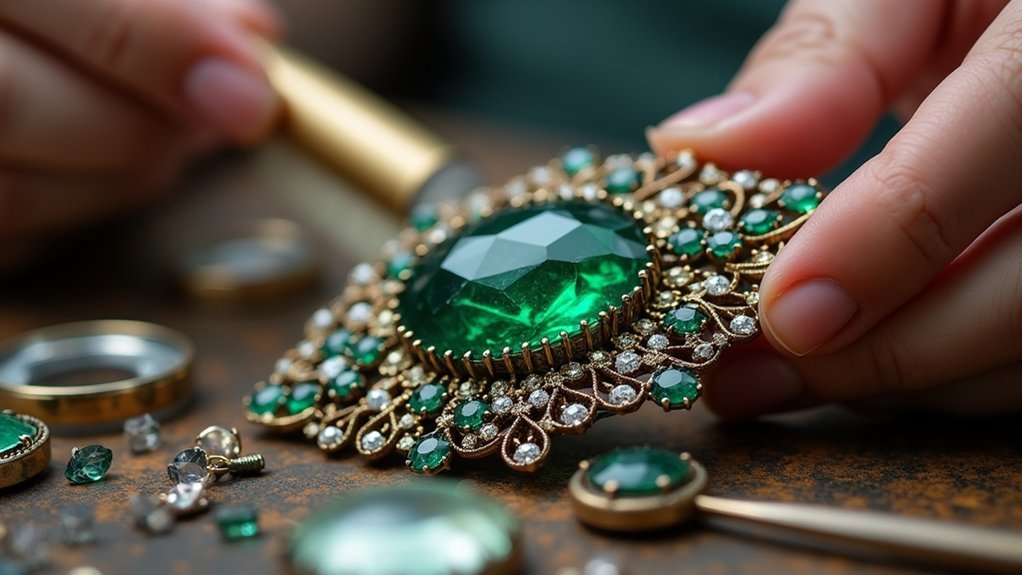 identify vintage jewelry materials