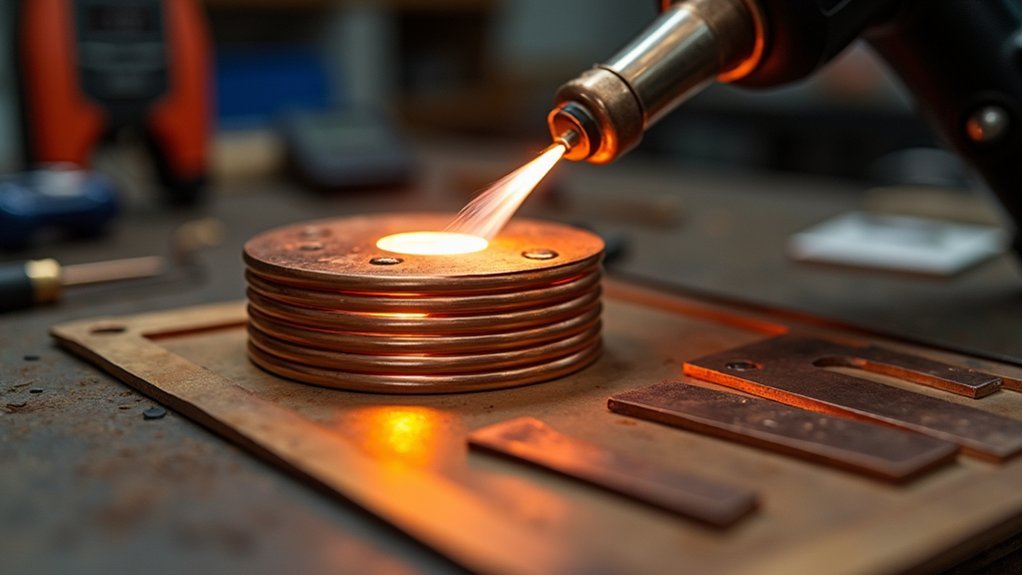 induction heating for soldering