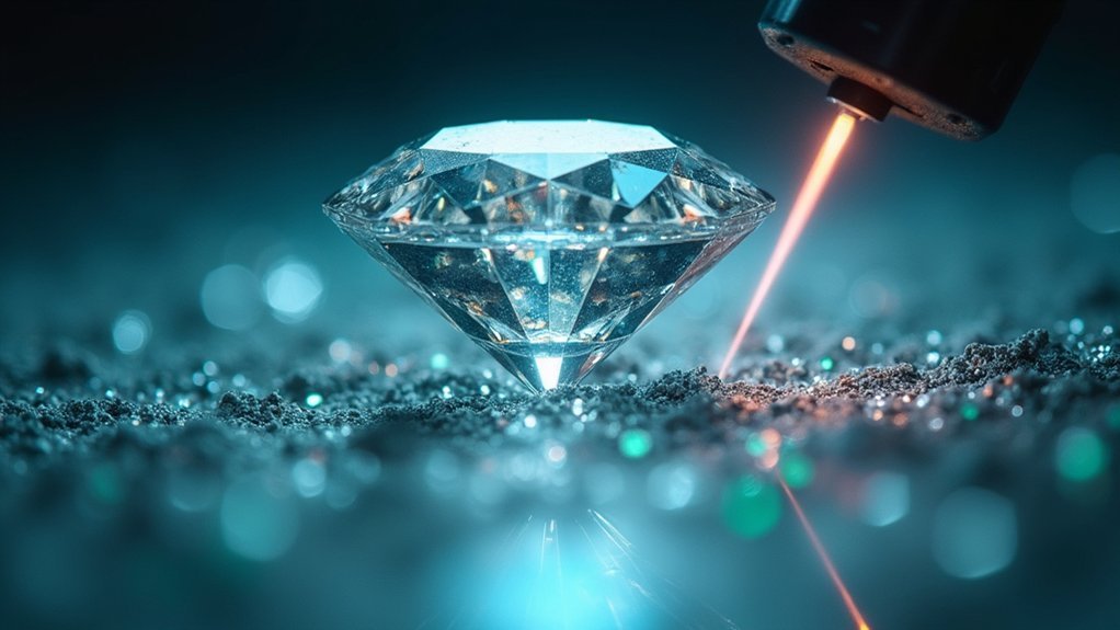 laser drilling enhances diamonds