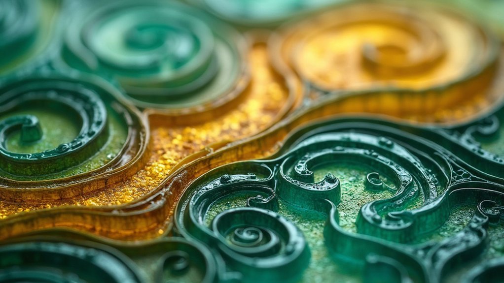 layered carving for depth