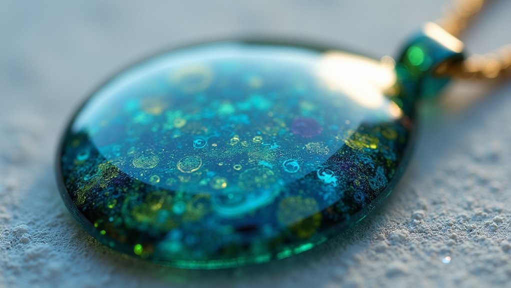 layering transparent enamel coats