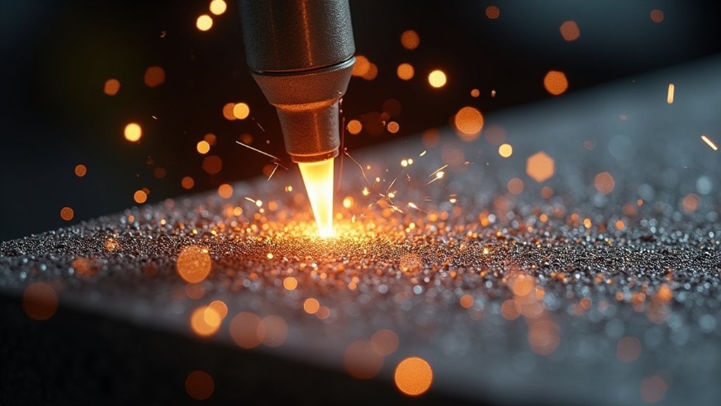 metal particles fuse together