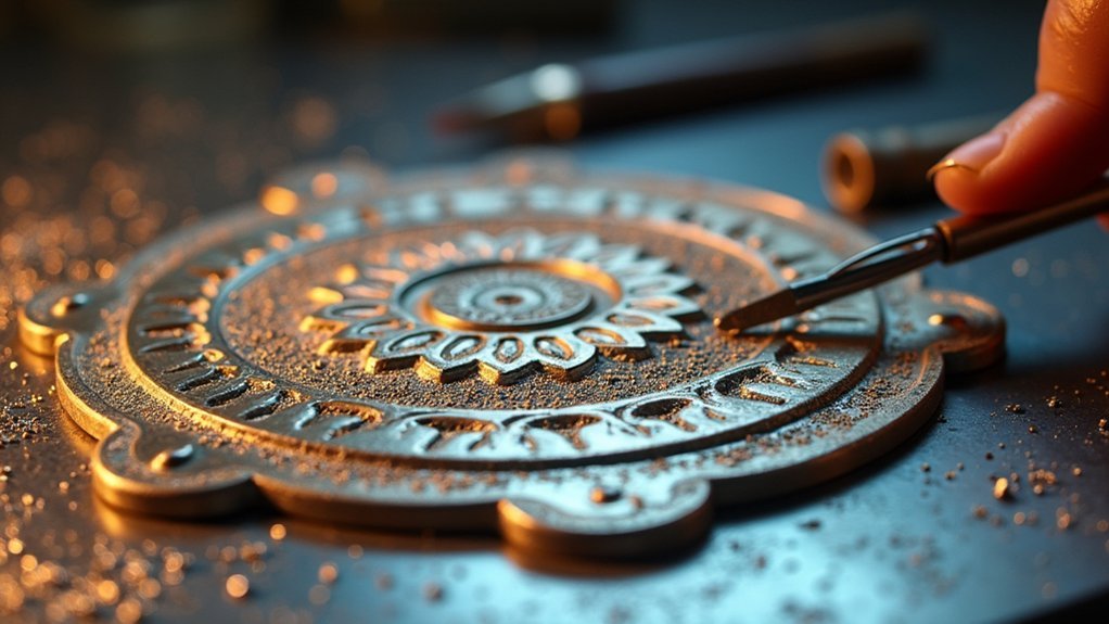 metal preparation for cloisonn