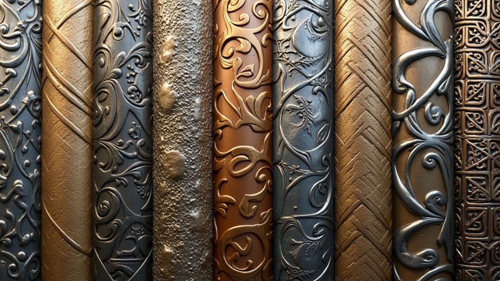 metal textures for jewelry