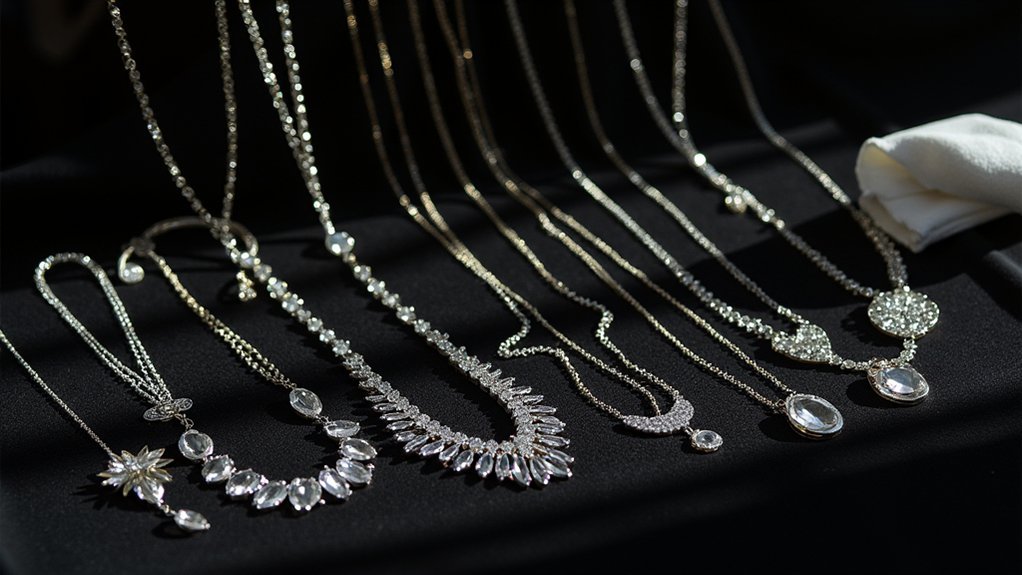 meticulous necklace cleaning process