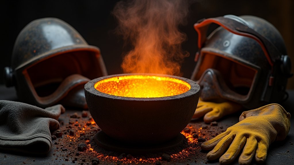molten metal handling hazards