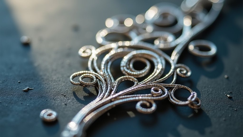 organic flowing wire pendant